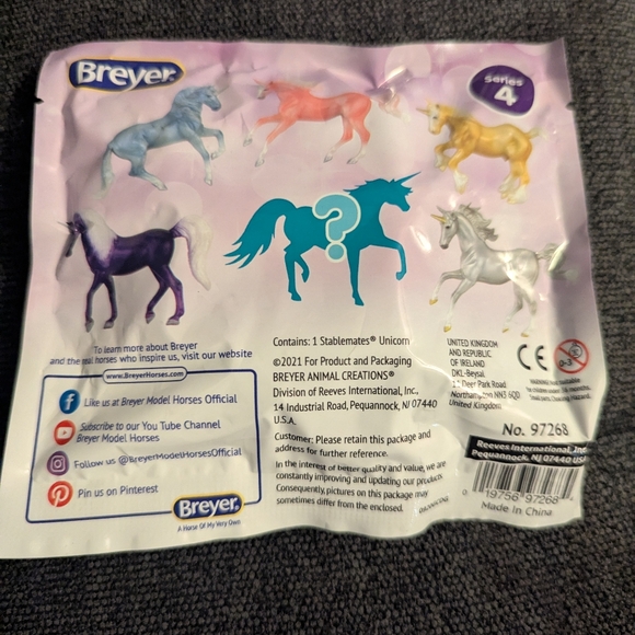 BREYER Stablemate Unicorn Crazy Surprise #97268 Sealed Bag - Picture 2 of 5